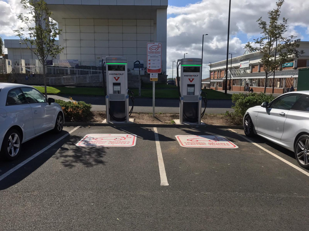 New Image for HIGH-POWERED ELECTRIC CHARGERS INSTALLED AT KILLINGWORTH CENTRE